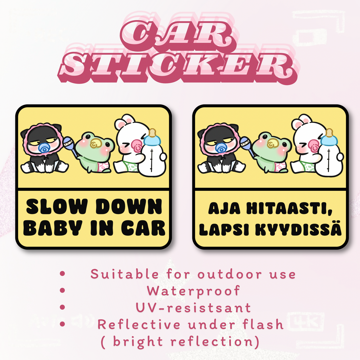 Baby In Car - Car Sticker