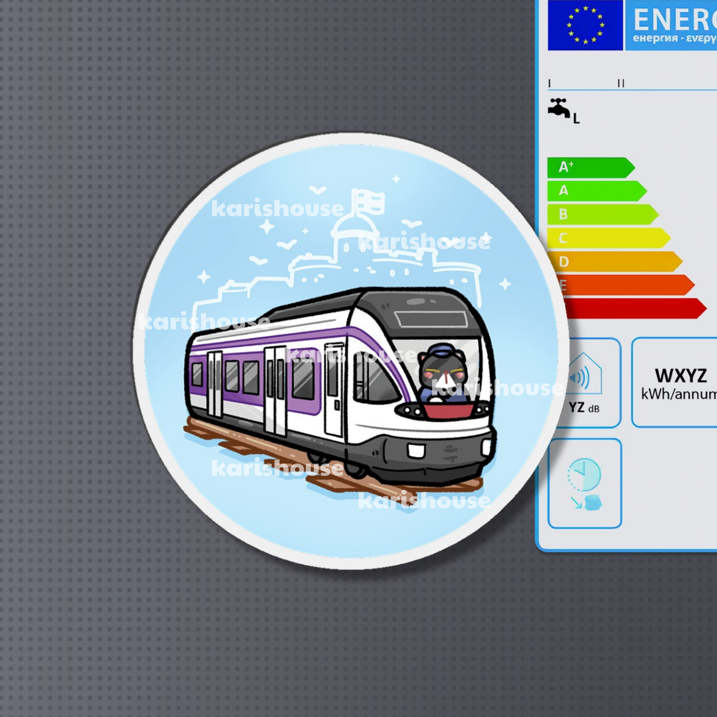 Helsinki Transport Fridge Magnet