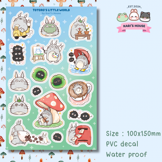 Totoro’s Little World Sticker Sheet