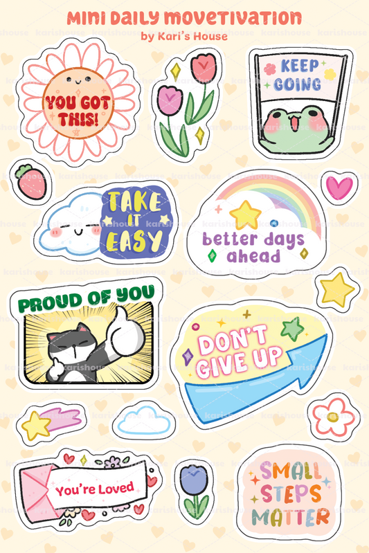 Mini Daily Movetivation Sticker Sheet