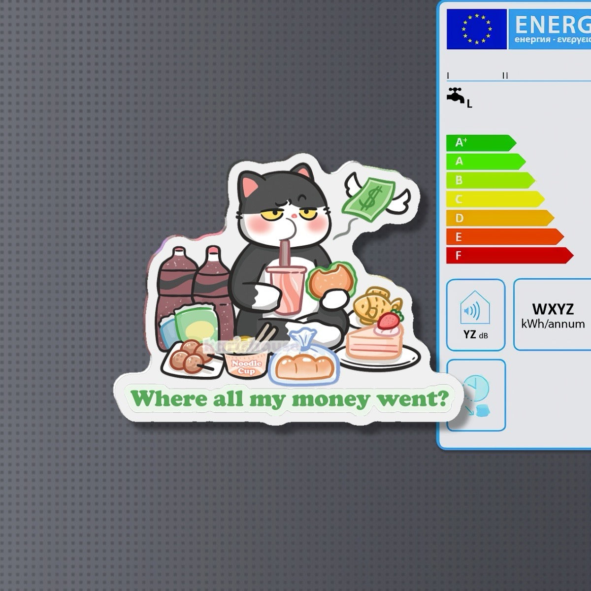 Where Money Fridge Magnet