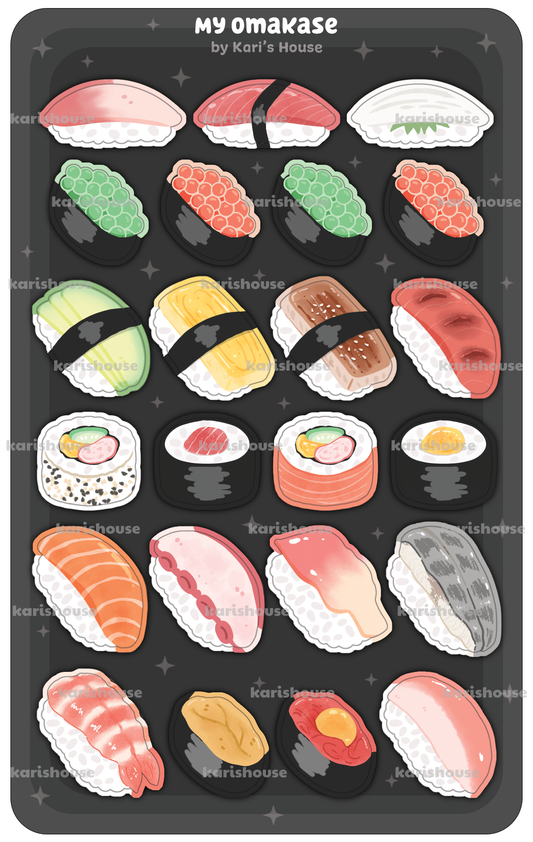 My Omakase Sticker Sheet