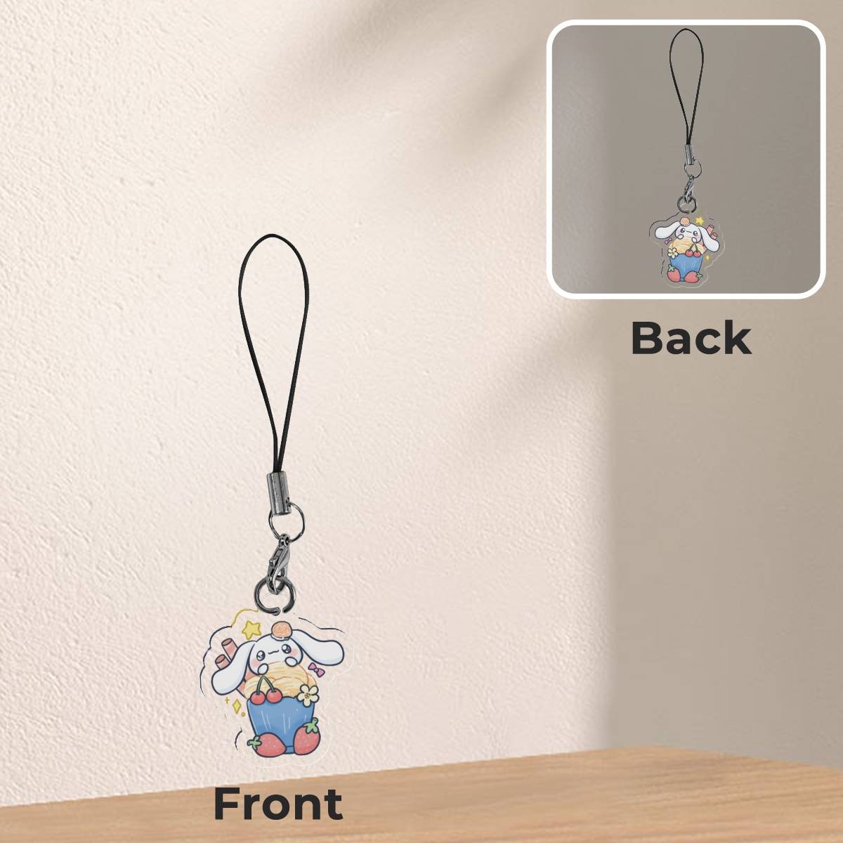 Cupcake Cinnamoroll Phone Charm
