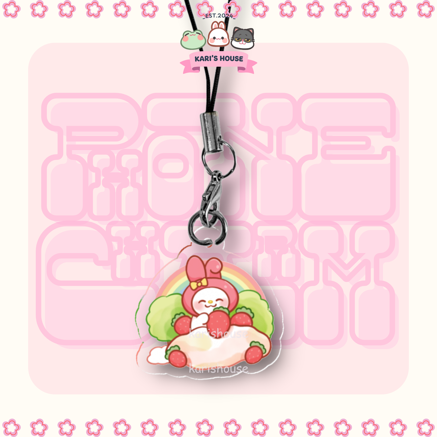 Raibow Melody Phone Charm