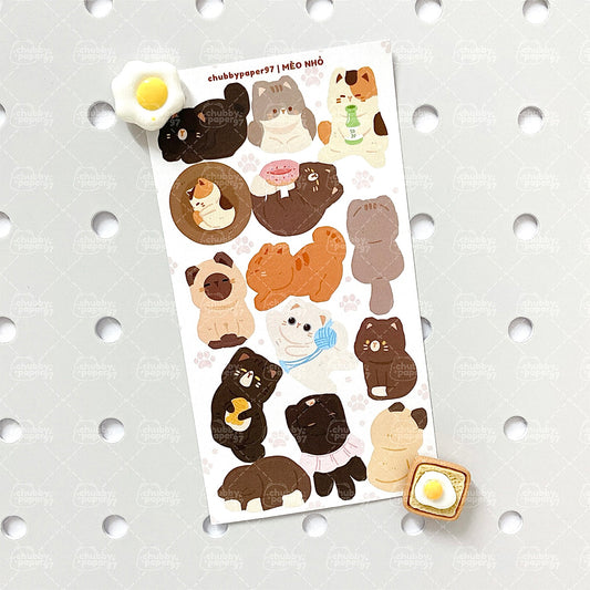 Kitten Sticker Sheet - Chubby
