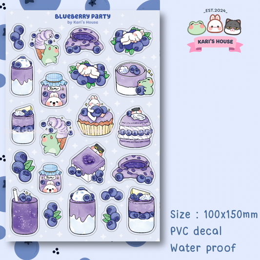 Blueberries Sticker Sheet