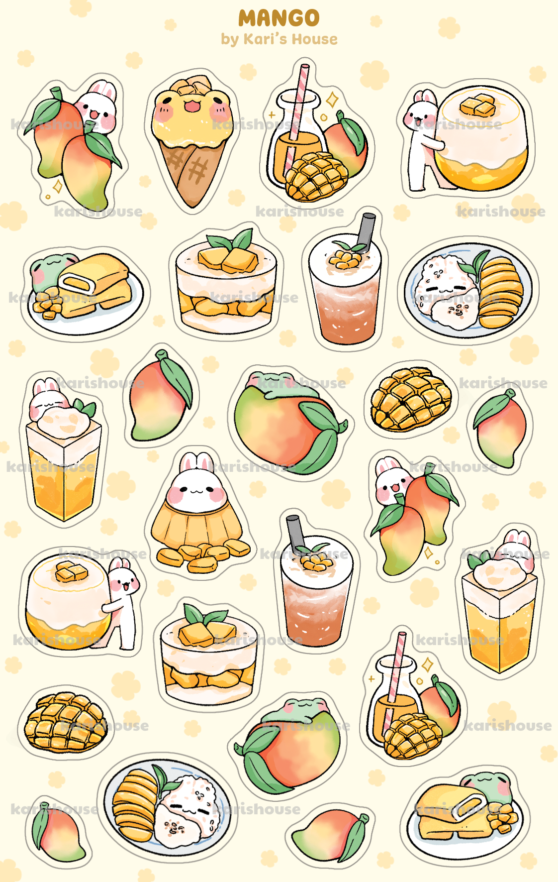 Mango Sticker Sheet