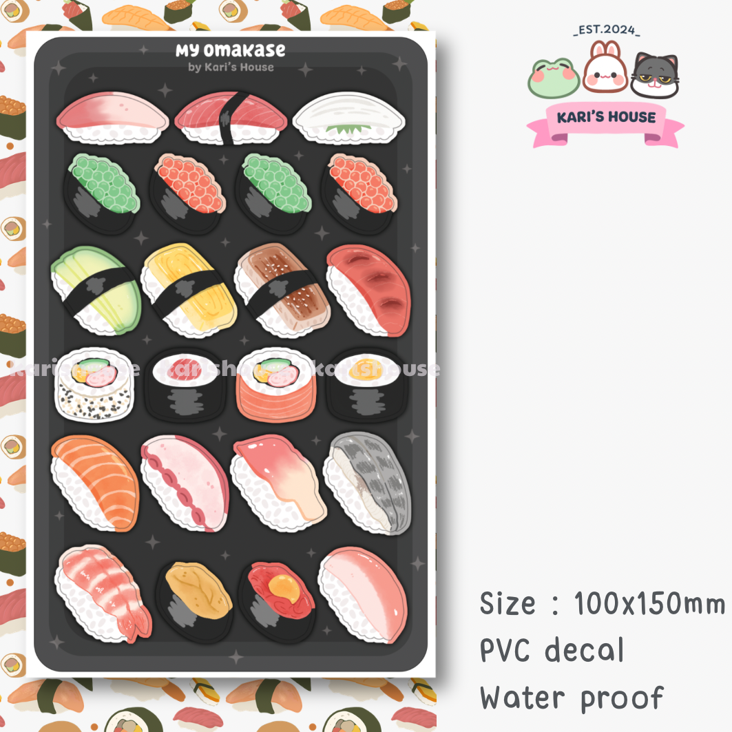 My Omakase Sticker Sheet