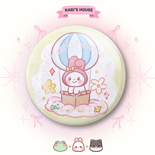 Melody Air Balloon Badge/Button Pin