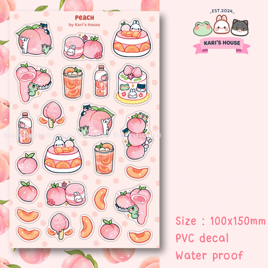 Peach Sticker Sheet