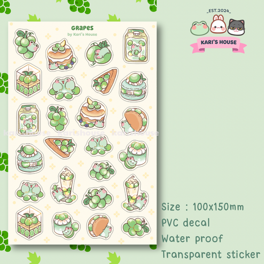 Grapes Sticker Sheet