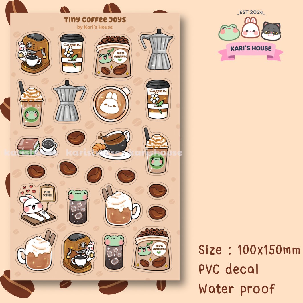 Tiny Coffee Joys Sticker Sheet