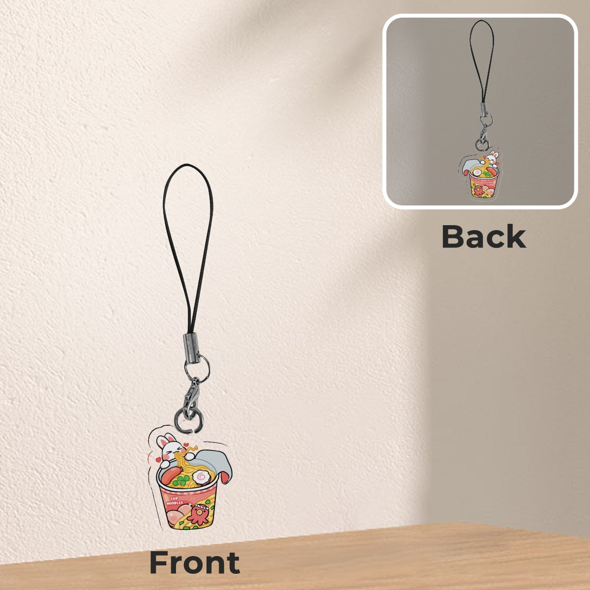 Cup Noodles Phone Charm