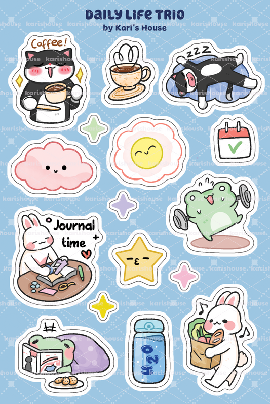 Daily Life Trio Sticker Sheet