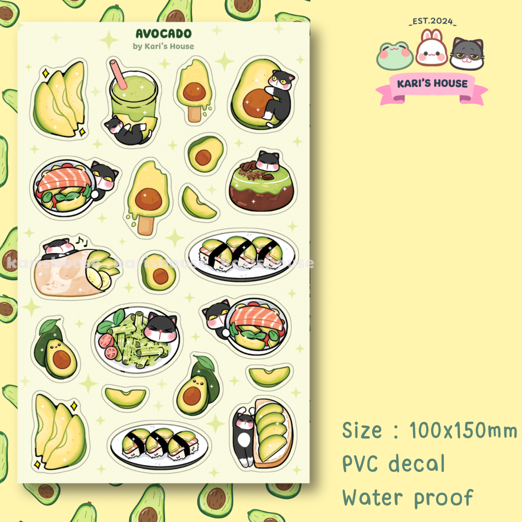 Avocado Sticker Sheet