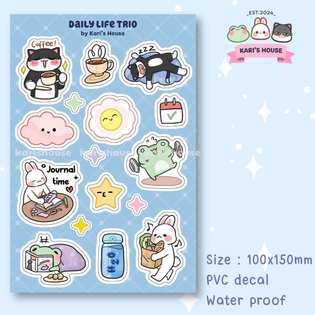 Daily Life Trio Sticker Sheet