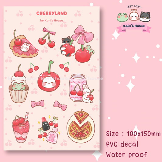 Cherryland Sticker Sheet