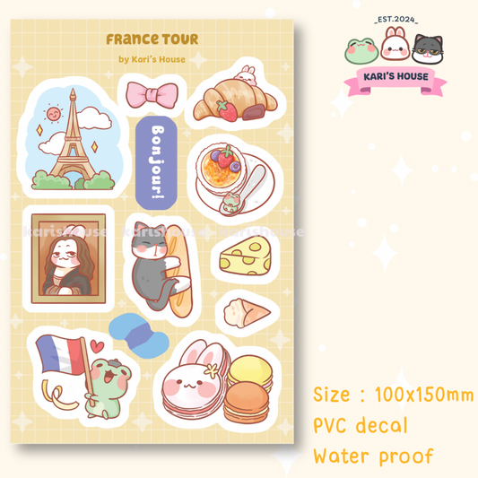 France Tour Sticker Sheet
