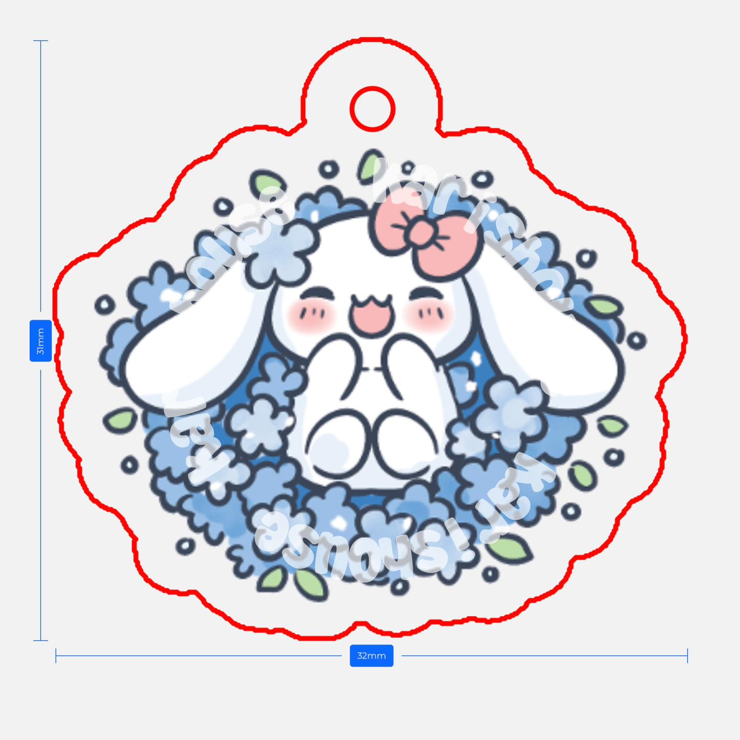 Flower Cinnamoroll Phone Charm