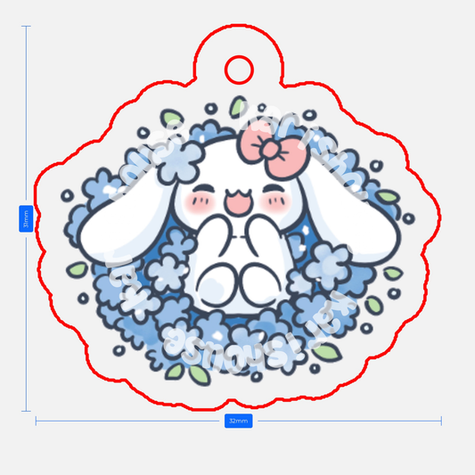 Flower Cinnamoroll Phone Charm