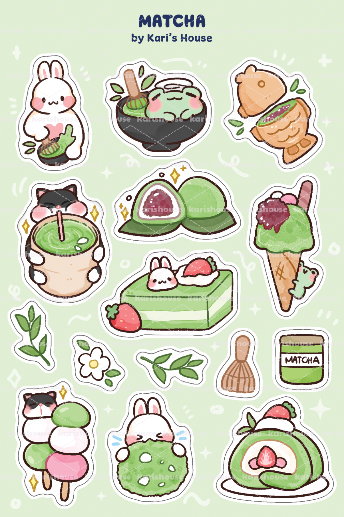 Matcha Sticker Sheet
