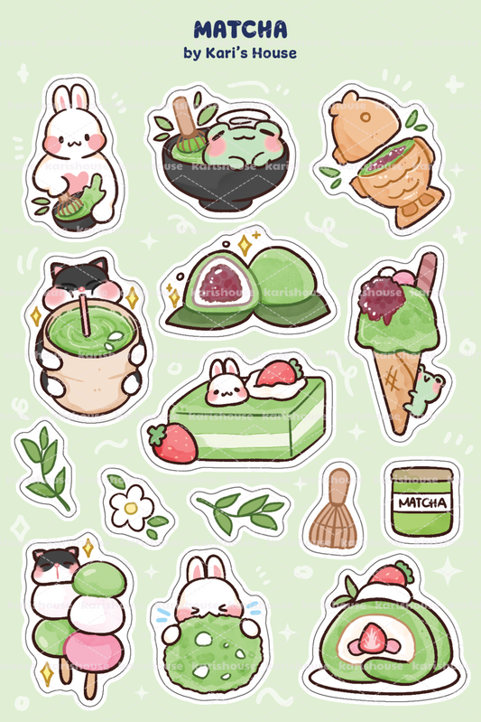 Matcha Sticker Sheet