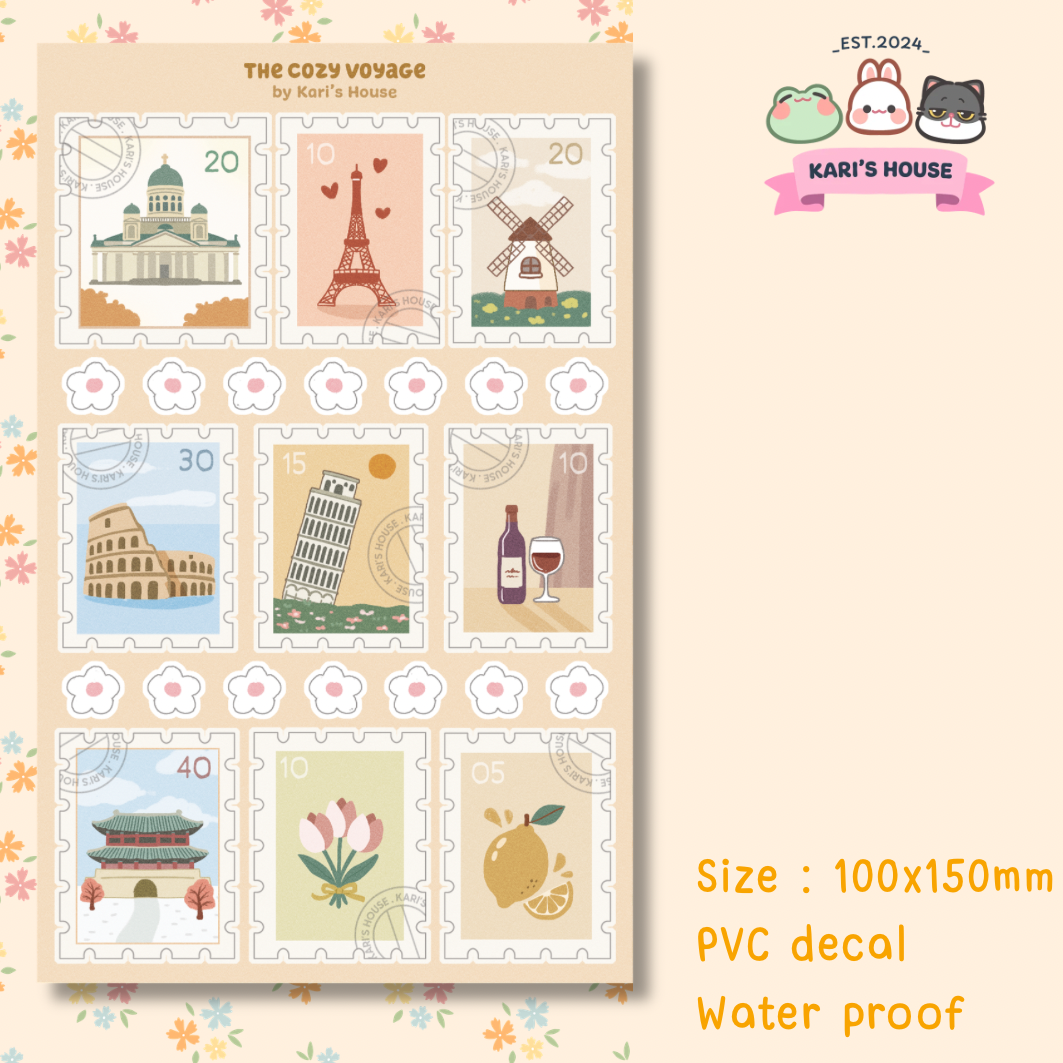 The Cozy Voyage Sticker Sheet