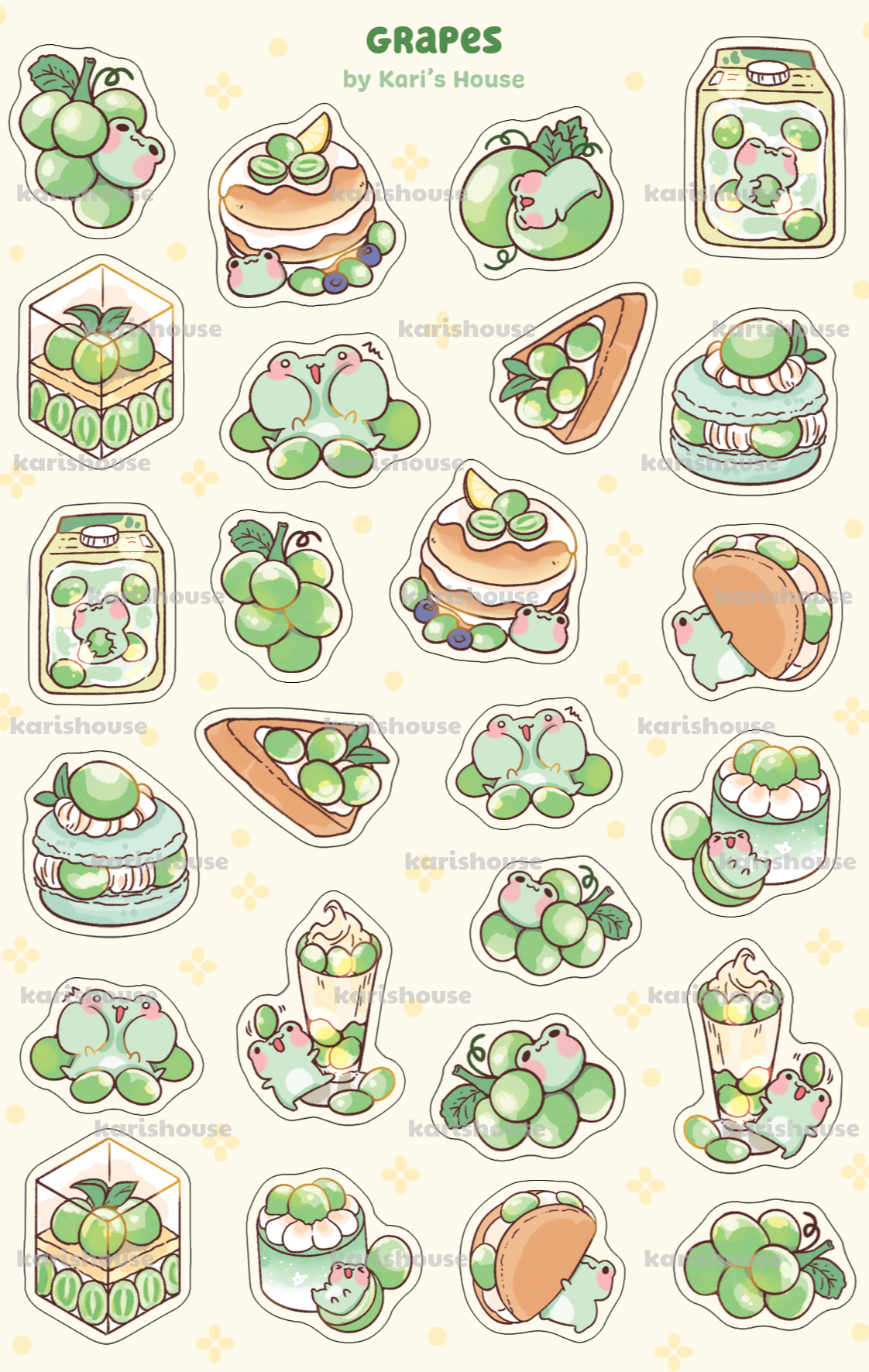 Grapes Sticker Sheet