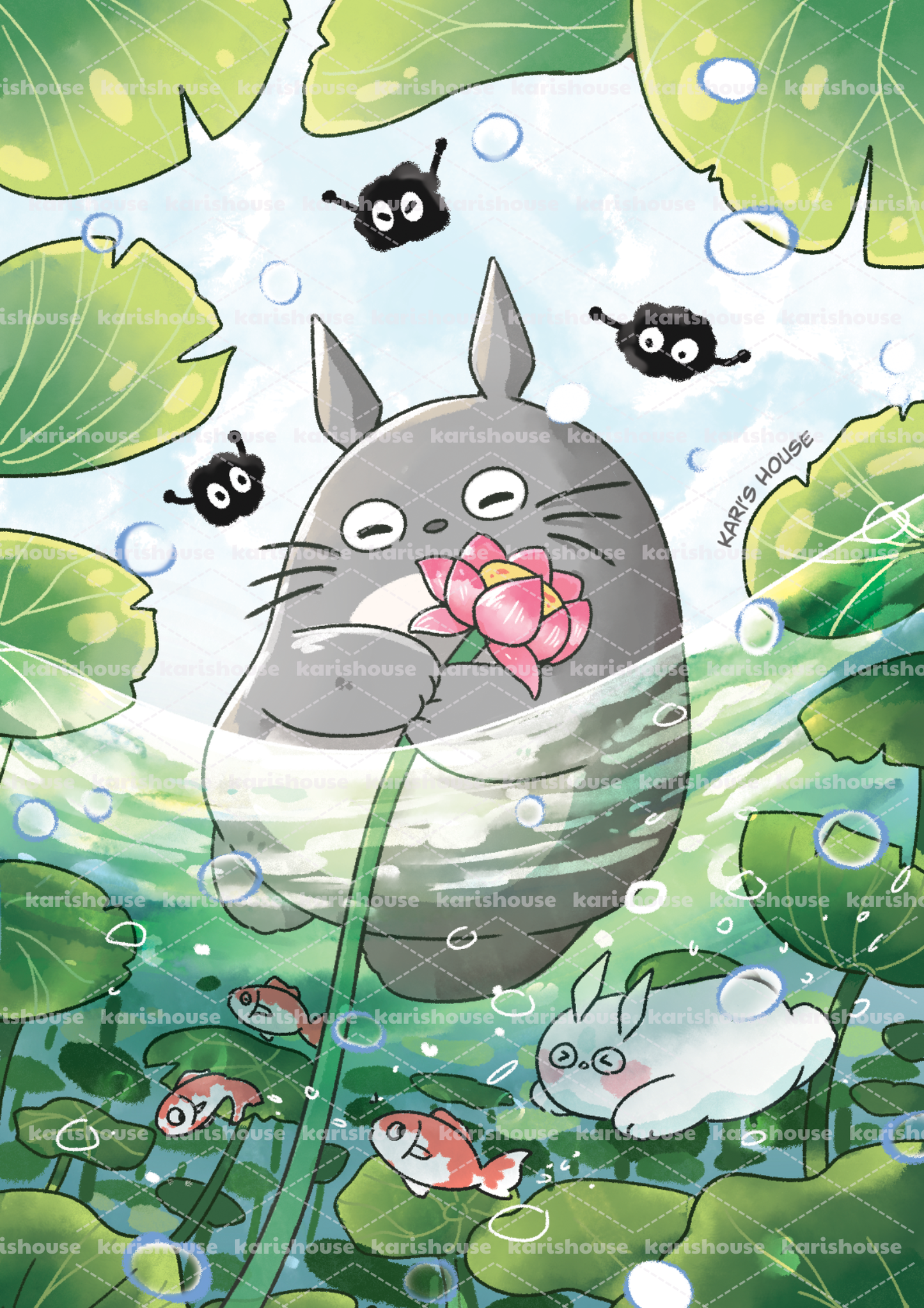 Lotus Hug Postcard