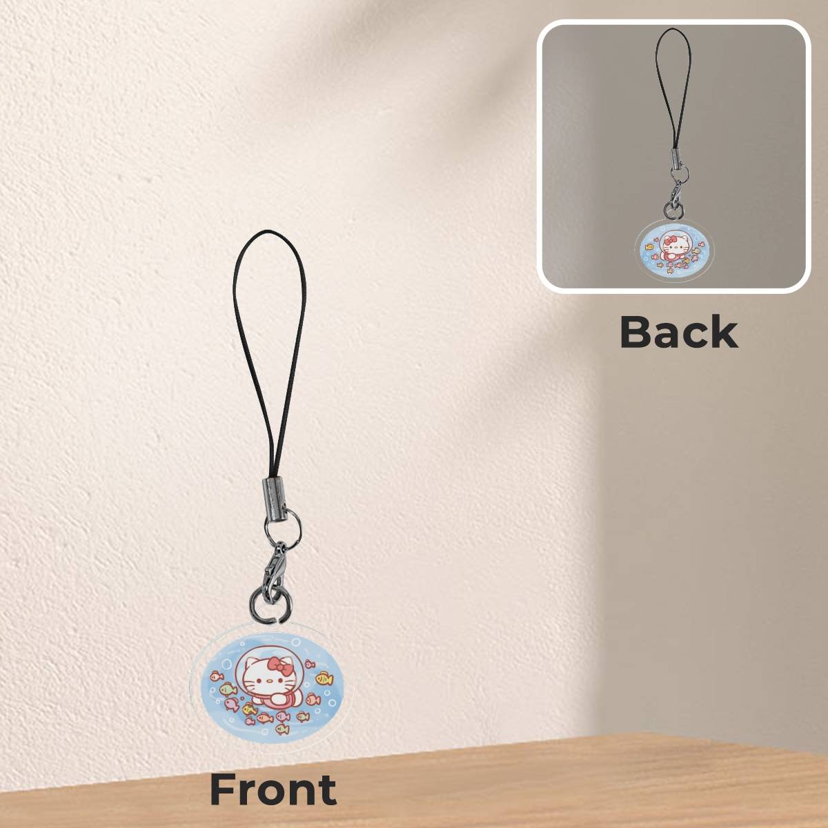 Swimming Hello Kitty Phone Charm