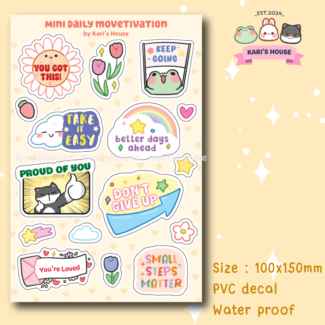 Mini Daily Movetivation Sticker Sheet