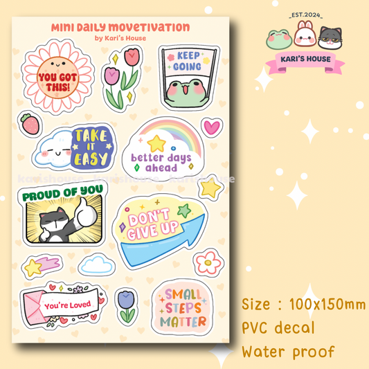 Mini Daily Movetivation Sticker Sheet