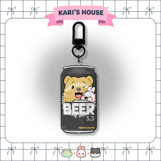Beer Acrylic Epoxy Keychain