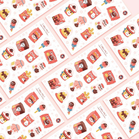 Supermarket Sticker Sheet - Bee Dee Studio