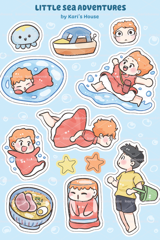 Little Sea Adventures Sticker Sheet