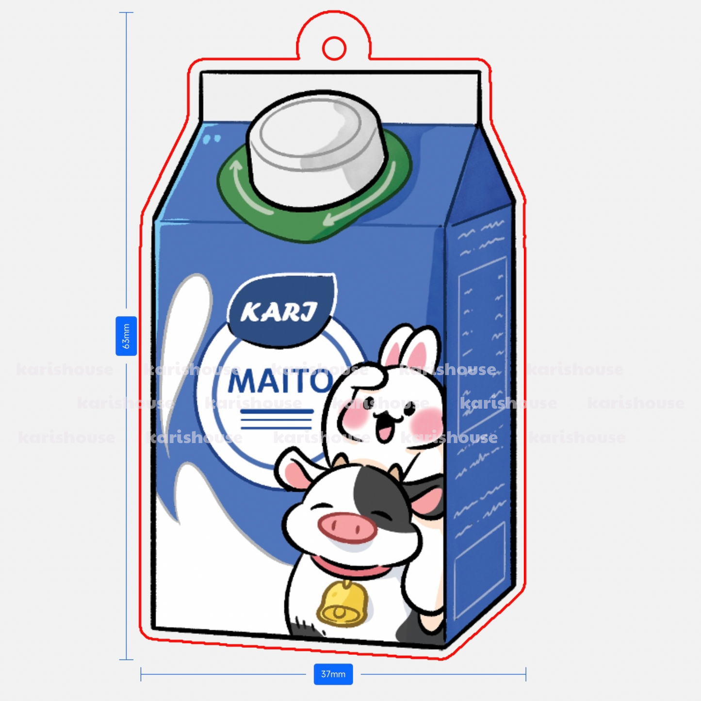 Maito Acrylic Epoxy Keychain