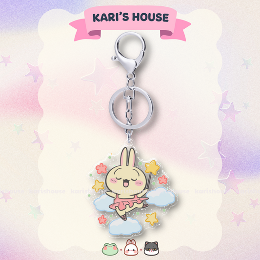 Usagi Fairy Acrylic Epoxy Keychain