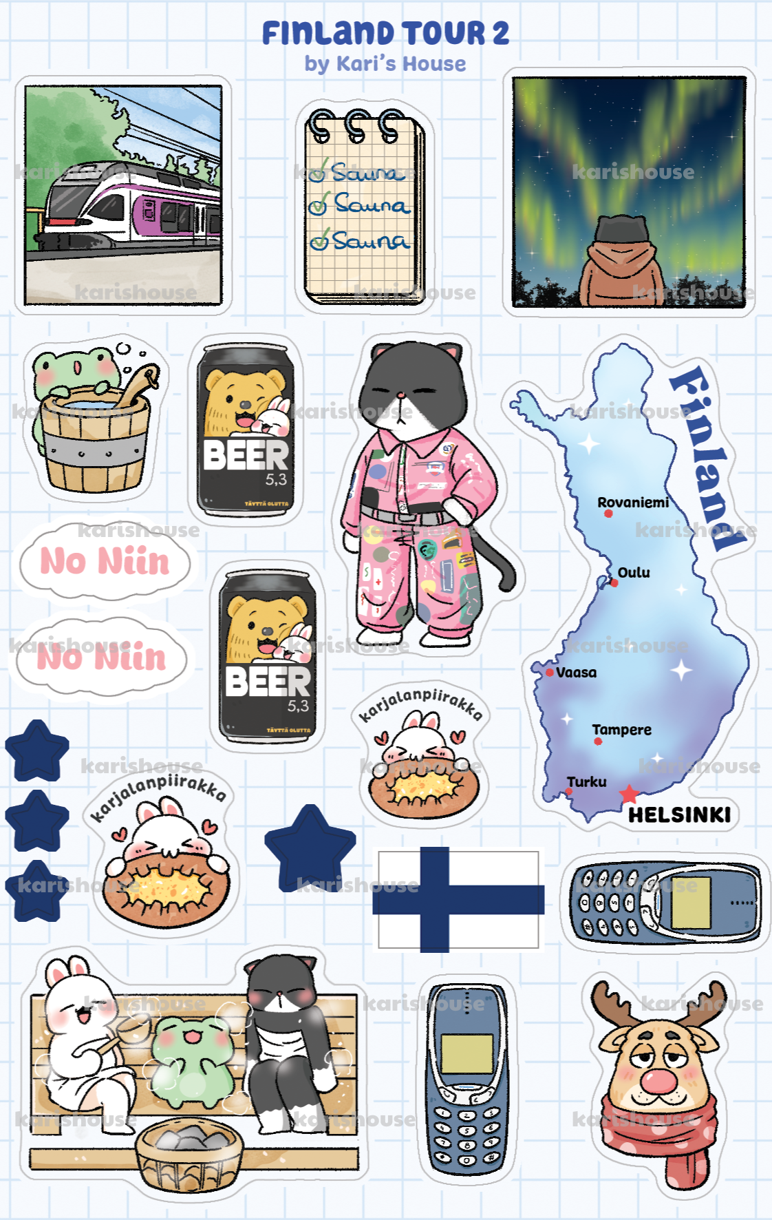 Finland Tour 2 Sticker Sheet