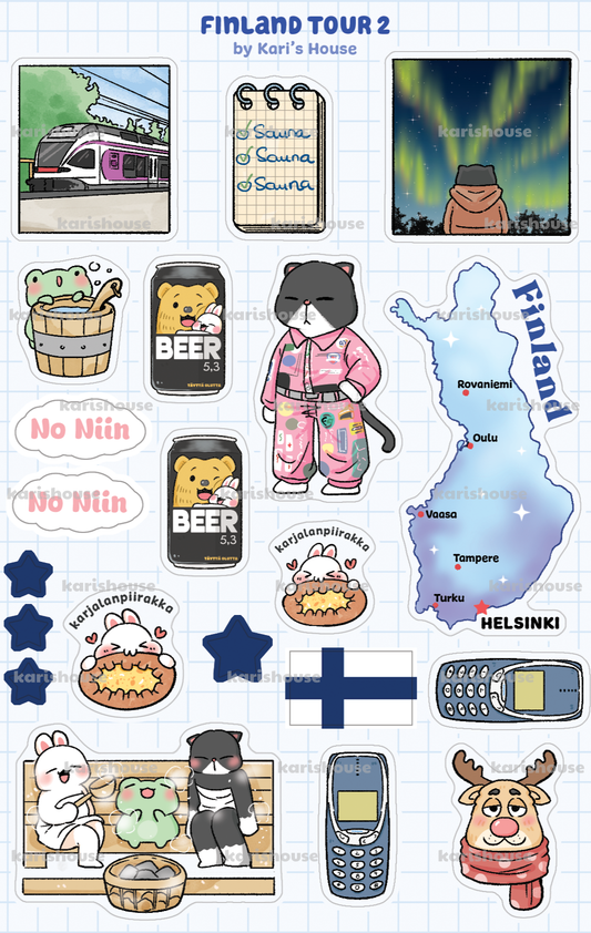Finland Tour 2 Sticker Sheet