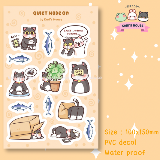 Quiet Mode On Sticker Sheet