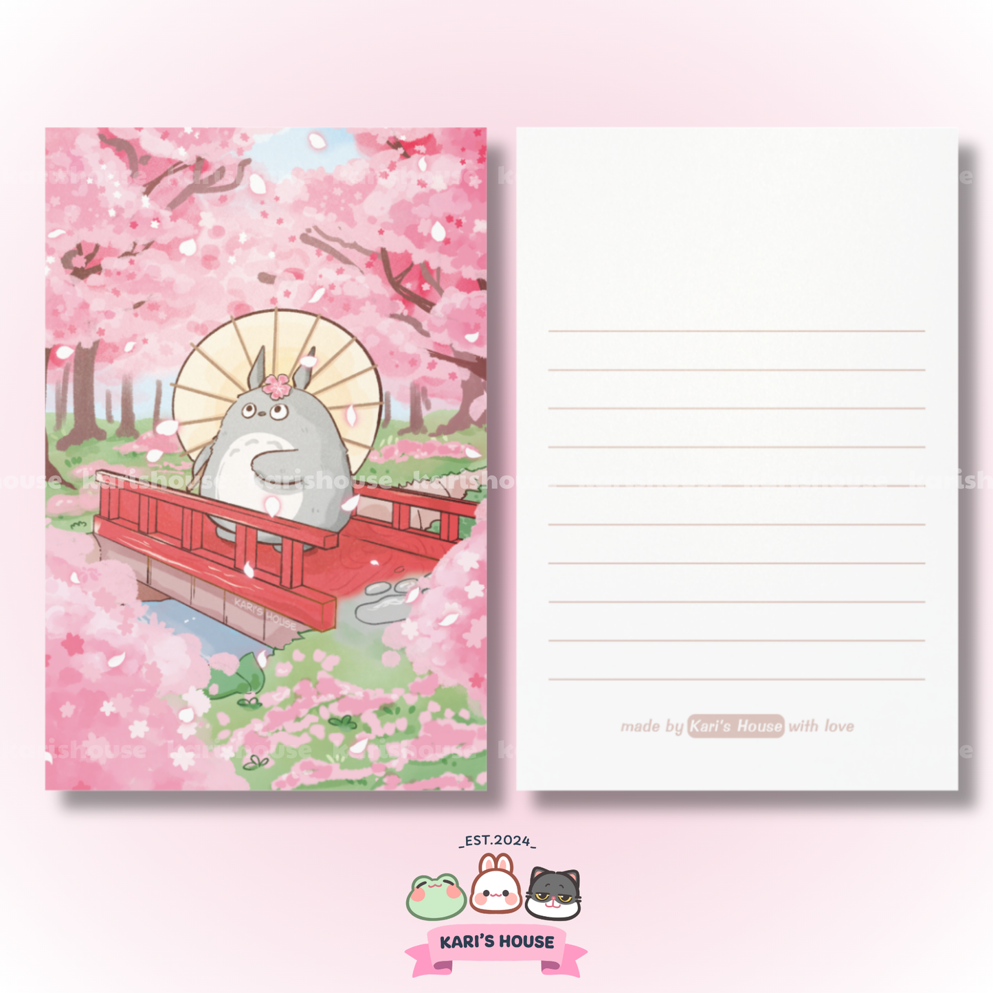 Beneath Sakura Postcard