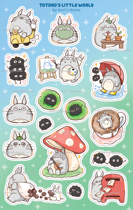 Totoro’s Little World Sticker Sheet
