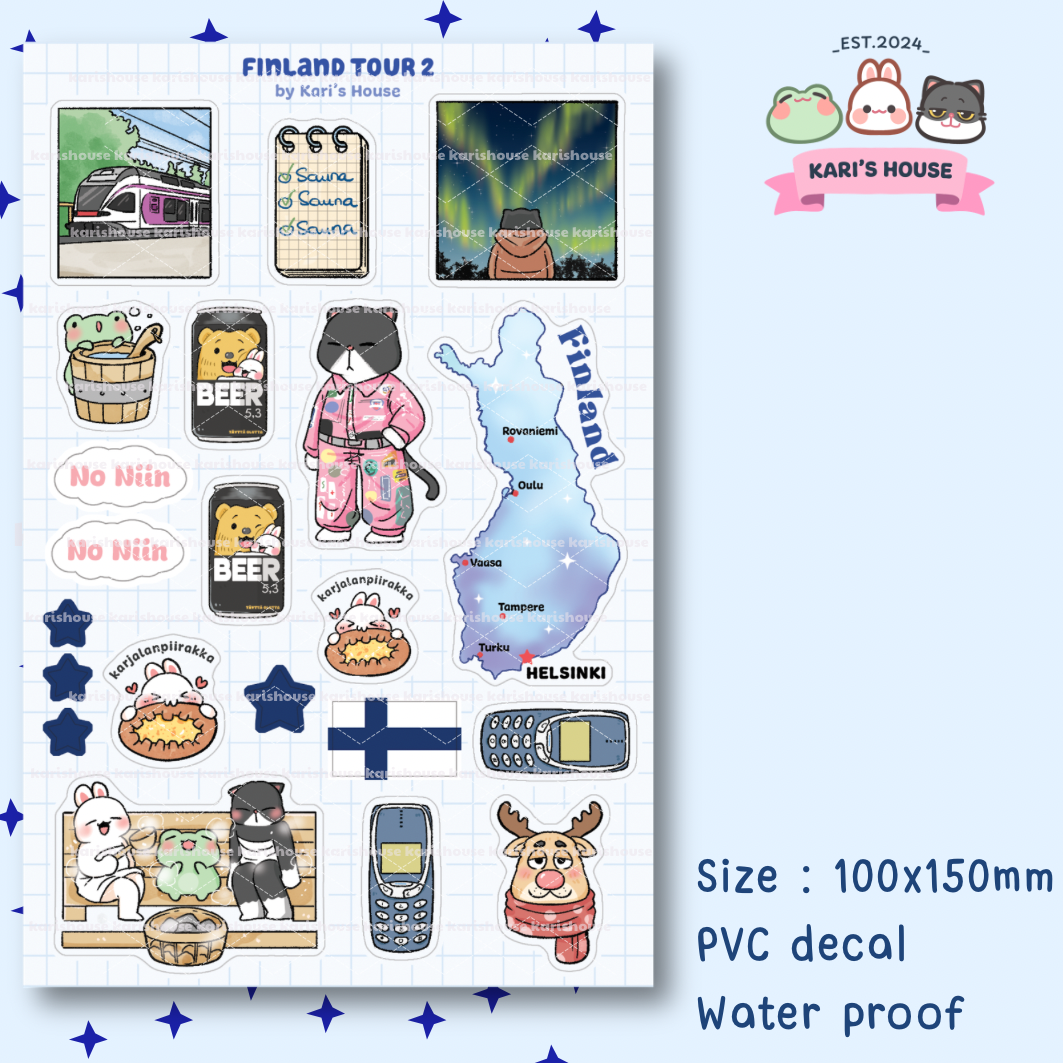Finland Tour 2 Sticker Sheet