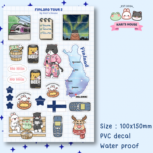 Finland Tour 2 Sticker Sheet