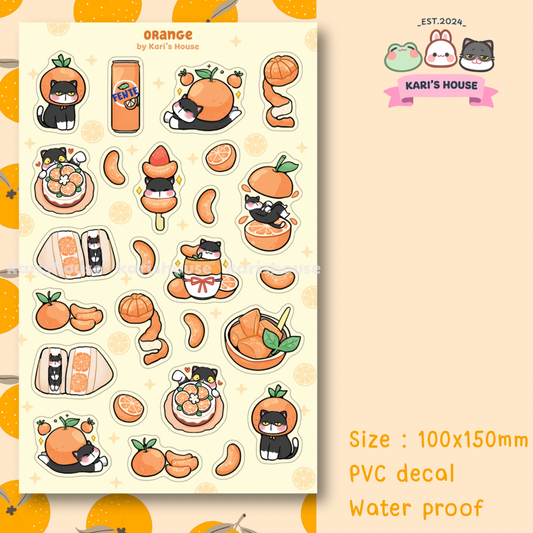 Orange Sticker Sheet