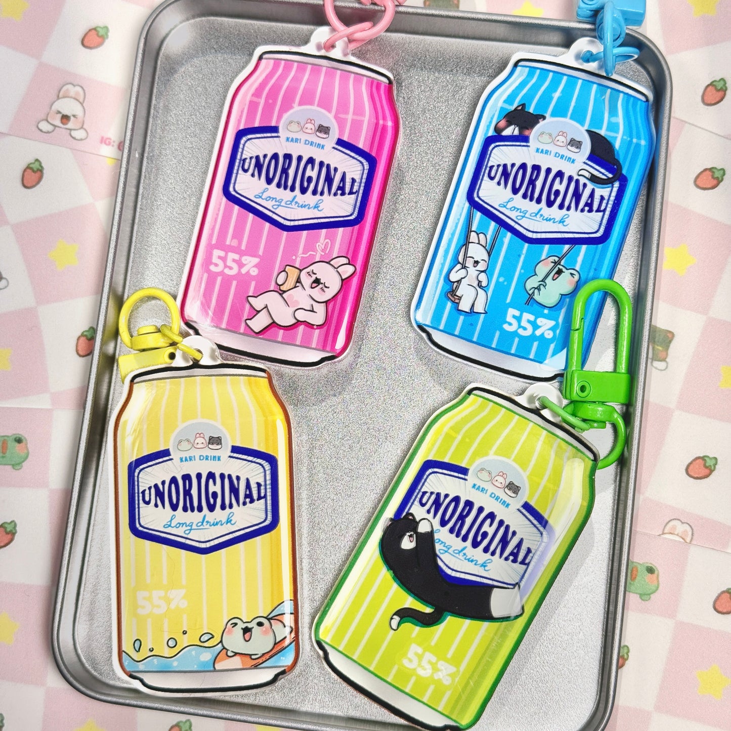 Lonkero Collection Acrylic Epoxy Keychain