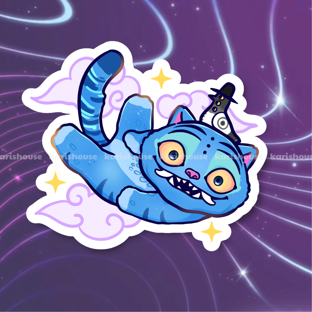 Cat Demon Hunter Sticker Die Cut