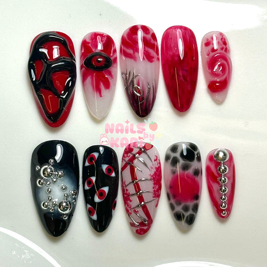 Blood Eyes Press-On Nail