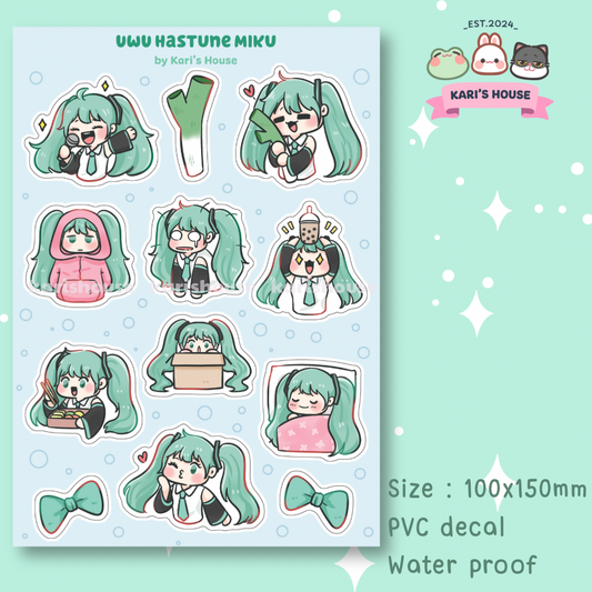UWU Hastune Miku Sticker Sheet