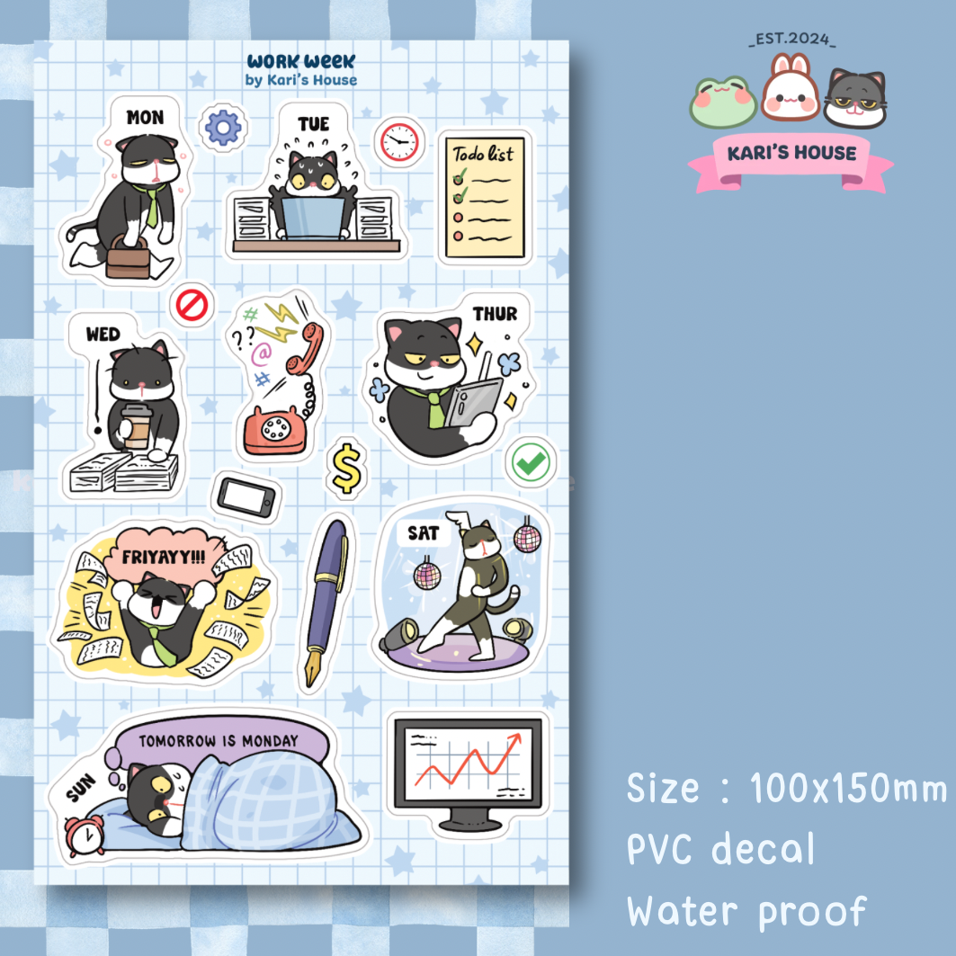 Work Week Sticker Sheet